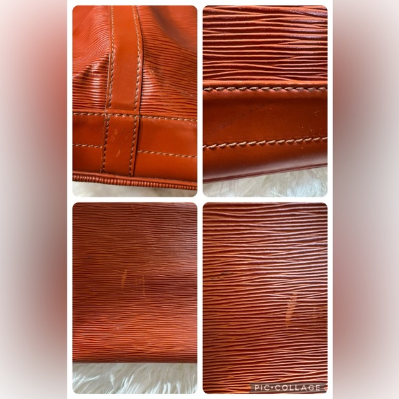 SOLD 🍂Louis Vuitton 🍂 Authenticated Vintage 1991 Epi Noe GM Brown Drawstring Bag - Picture 15 of 15